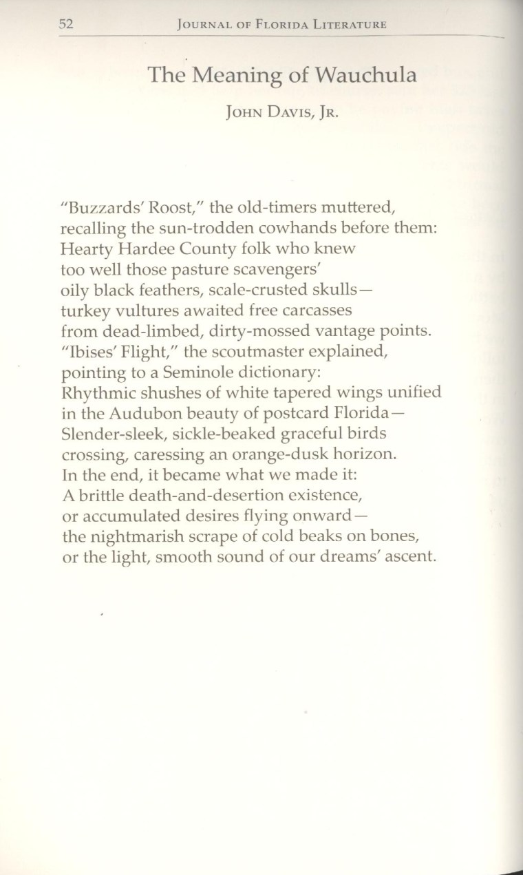 The Meaning of Wauchula A poem from my small-town boyhood